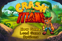 Crash of the Titans Title Screen